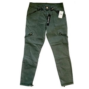 BLANKNYC Olive Utility Zip Pants (New, Sz 30)